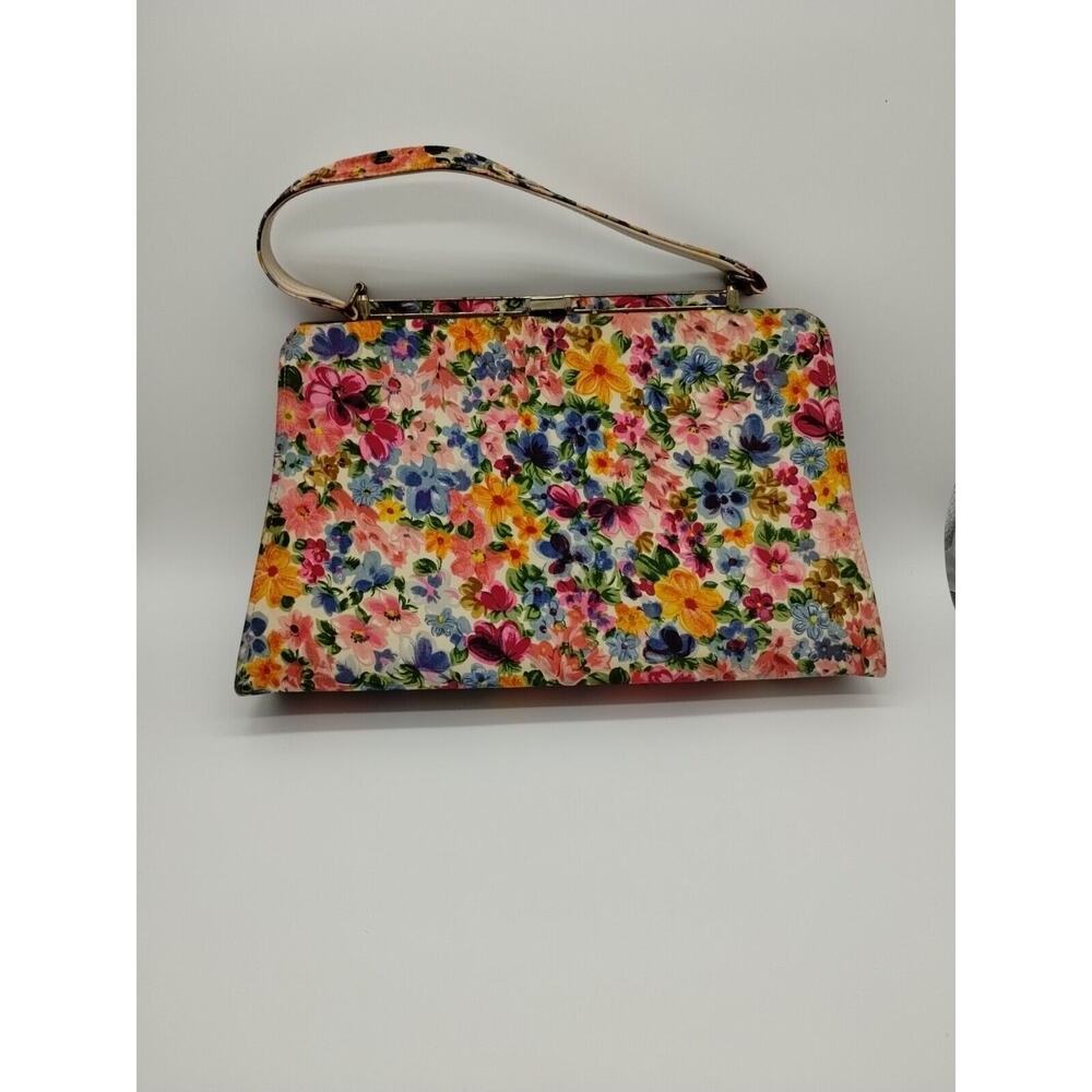 Vintage Johansen Floral Snap Purse Hippy Granny Core Retro Grandma Cottage